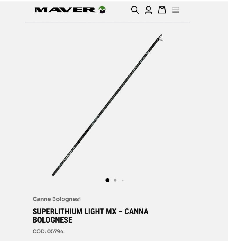 Sottocosto Per Cambio Merceologia Maver Superlitium bolo MX Light 7 m. montata
