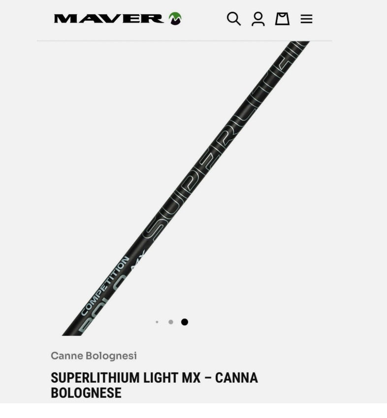 Sottocosto Per Cambio Merceologia Maver Superlitium bolo MX Light 7 m. montata