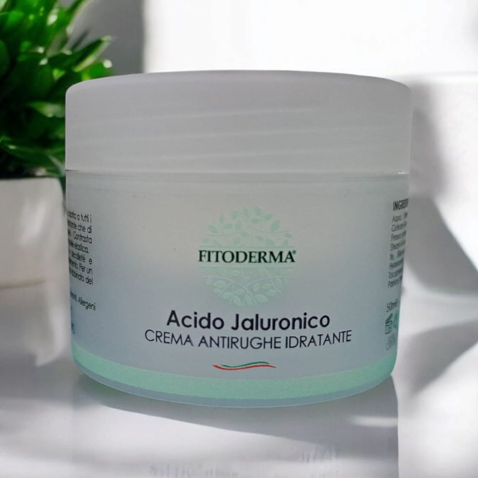 Crema antirughe idratante - Acido Jaluronico - FITODERMA 50 ML