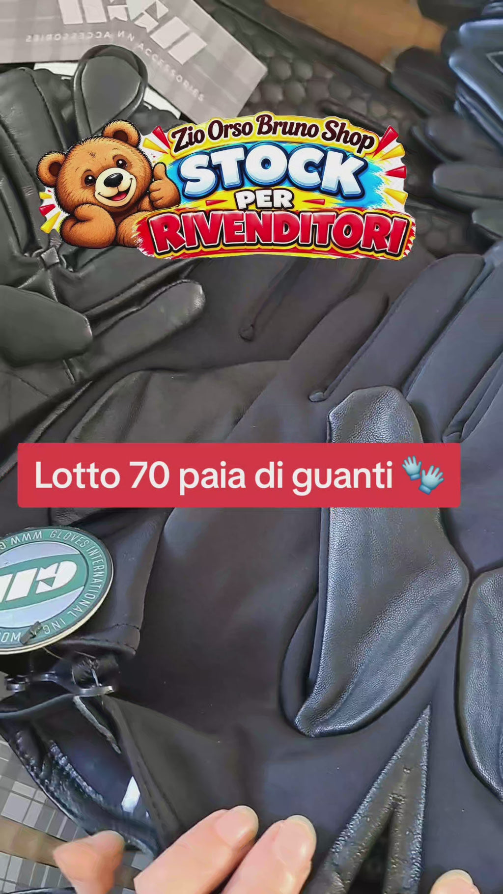 Lotto 70 paia di guanti