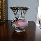 🌿 Raffinato Vaso a Traliccio "Piccadilly" – Porcellana Traforata a Mano
