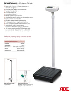 ADE M304040-01 - Bilancia elettronica a colonna professionale 220 KG