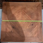 Tavolino Quadrato – Ferro Battuto e Legno – Stile Industrial / Rustico