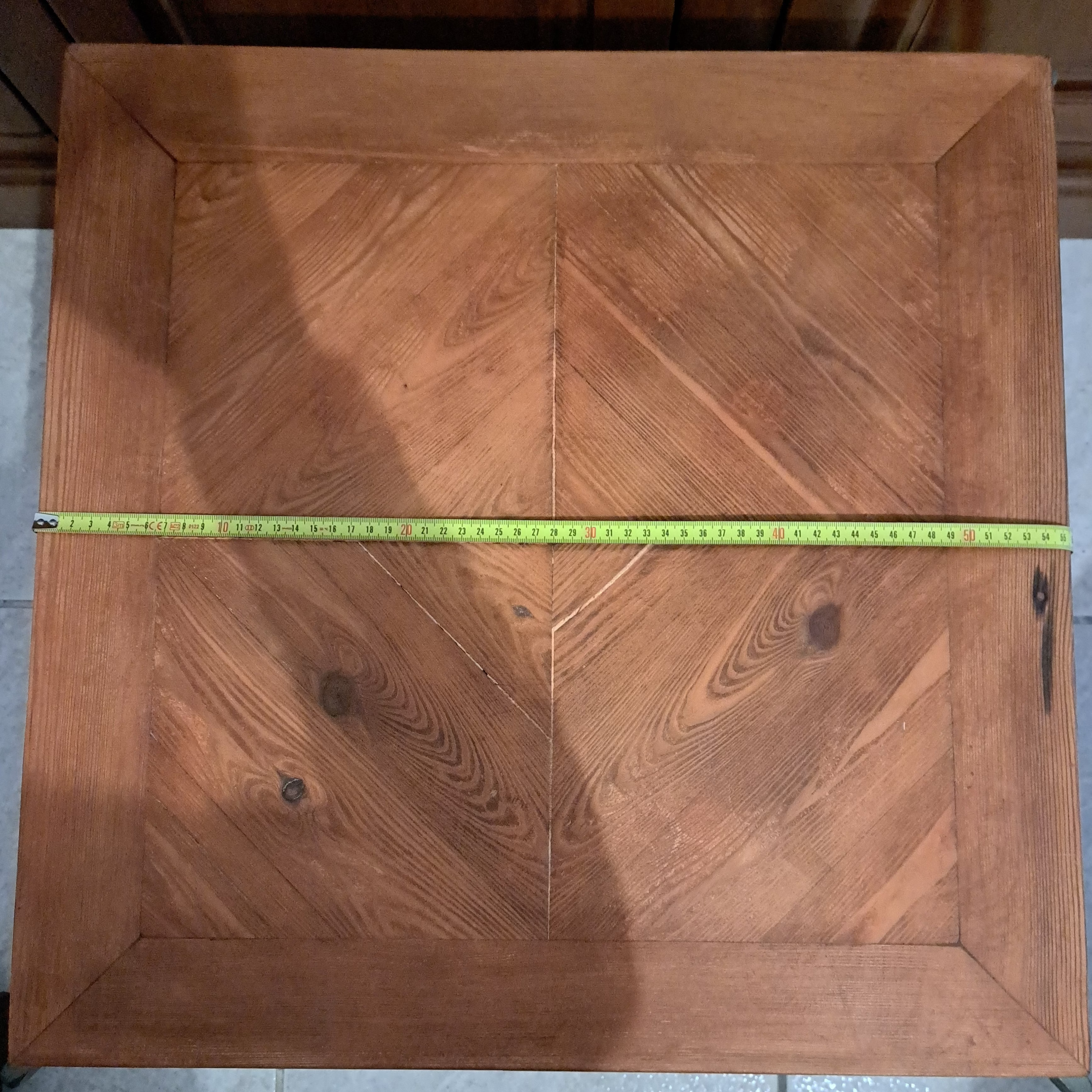 Tavolino Quadrato – Ferro Battuto e Legno – Stile Industrial / Rustico