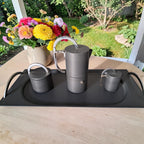 Galassia by Balzano SET Caffettiera Vassoio Zuccheriera Lattiera 1988 Design