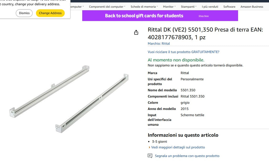 Unità di raffreddamento a liquido RITTAL - Condizionatore ad armadio. NUOVO.