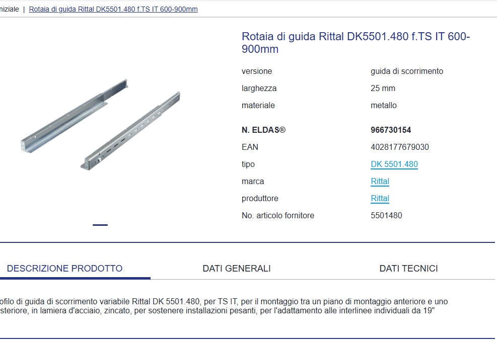 Unità di raffreddamento a liquido RITTAL - Condizionatore ad armadio. NUOVO.