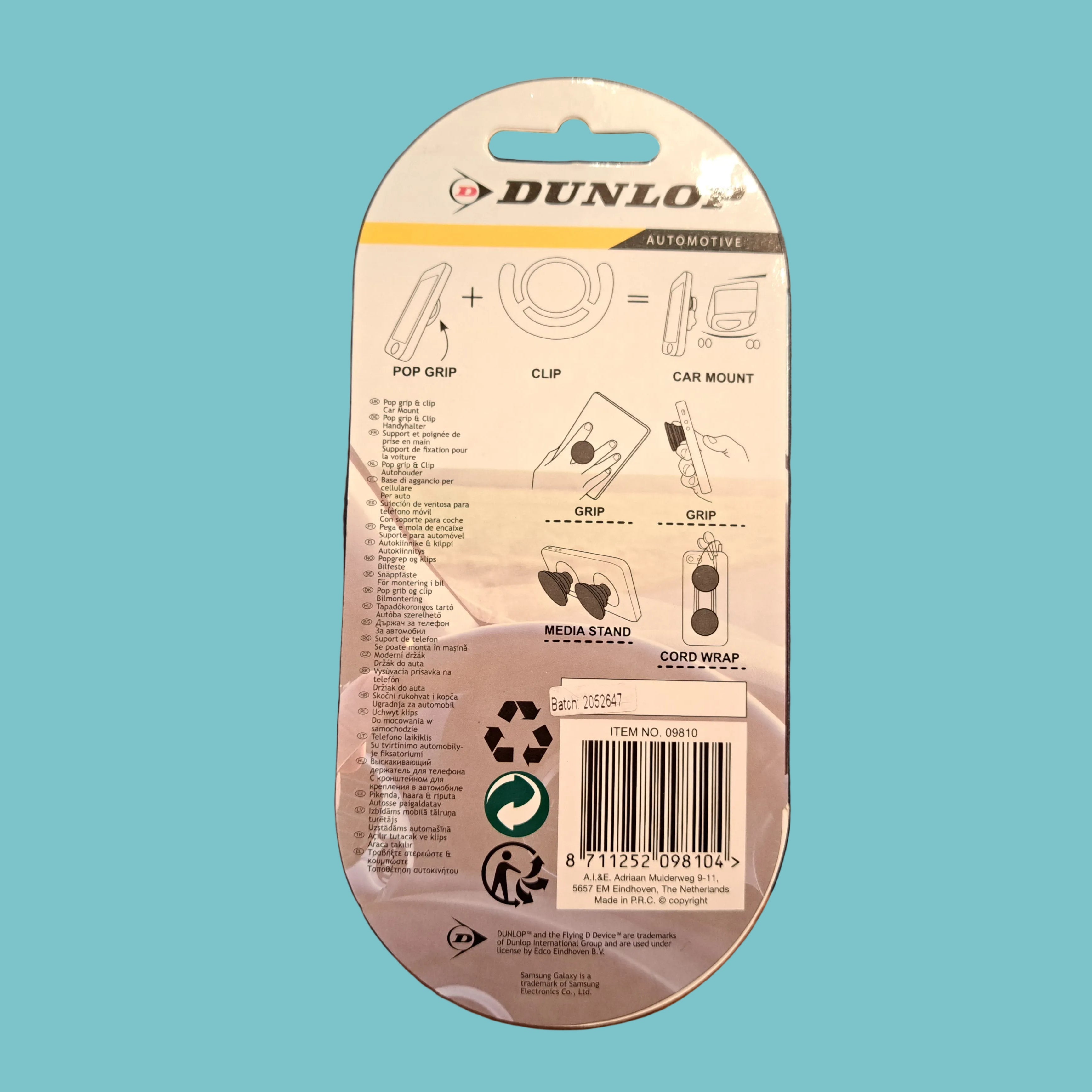 Base di aggancio per cellulare Dunlop
